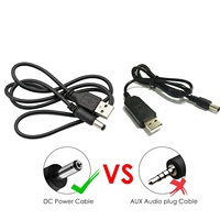 DC 5V zu DC 9V 12V USB Spannungs aufwärts wandler Kabel mit DC-Buchse 5,5x2,5mm oder 5,5x2,1mm