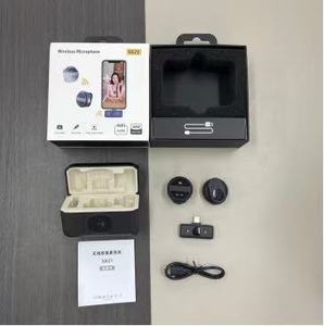 SX21 Type-C Wireless Lavalier <strong>Microphone</strong> Long Battery Life <strong>Condenser</strong> with Magnet Plastic for Conferences - Product Image 4