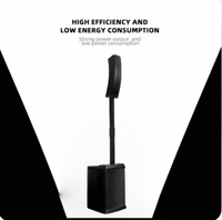 Système de sonorisation colonne active 600W RMS DSP Classe D en plastique, alimenté, pour concerts en extérieur, événements religieux - Fournisseur d'usine