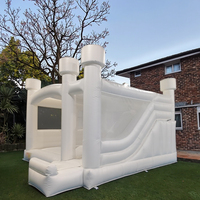 Casa de rebote inflable para interiores y exteriores de boda de alta calidad, castillo hinchable personalizado con tobogán, Castillo de salto para fiestas
