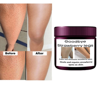 Creme para as Pernas de Morango, Creme Esfoliante para Morango em Toda a Pele, Desbota