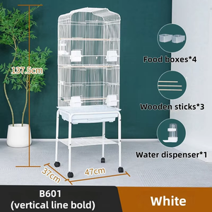 Fabricant de cages à oiseaux pour animaux de compagnie en gros en acier inoxydable <span class=keywords><strong>double</strong></span> pile volières d'élevage éleveur de pigeons <span class=keywords><strong>Cage</strong></span> à oiseaux d'élevage - Product Image 3