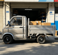 Camion de fret électrique chinois, camionnette à quatre roues à énergie nouvelle, cabine 1,6*1,1m, plateau de chargement 1000kg, capacité 40-50km/h