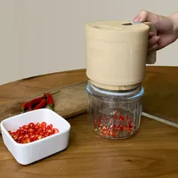 Mixeur alimentaire en gros avec lame en acier inoxydable / Robot culinaire USB / Hachoir multifonction personnalisé pour fruits et ail