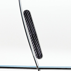 Bande anti-collision pour porte de voiture, texture en fibre de carbone, haute dureté, PC, ruban adhésif 3M, protection contre les intempéries, lot de 4 - Product Image 1