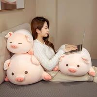 Coussin Cochon Allongé Personnalisable en Gros, Coton PP, Anti-Stress, Doublure en Maille, Cadeau d'Anniversaire, Fêtes, Cadeaux Promotionnels, Jouets en Peluche