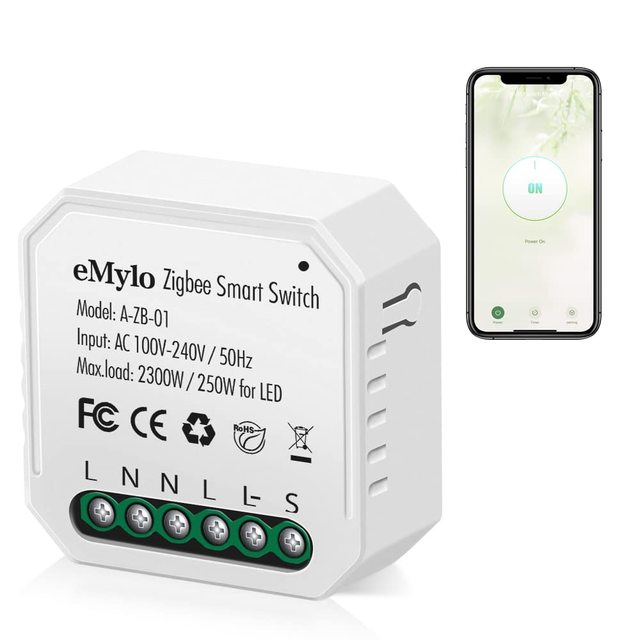 Factory Wholesale Mini Smart Zigbee Relay Switch Wireless Remote Control Zigbee Light Switch AC 220V 16A DIY Timer Voice Control