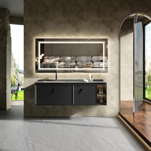 Деревянный шкаф для ванной комнаты с зеркалом - Product Image 6