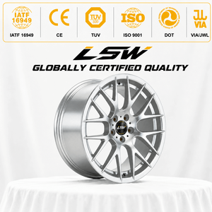 Ruedas LS8035 personalizadas forjadas en plata con radios puntiagudos para automóviles de pasajeros - Product Image 3
