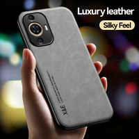 Pour Huawei Nova 11i 11 Pro support de voiture étui magnétique en cuir Texture coque de téléphone pour Huawei Nova 11 Fundas Para Nova 10 10 SE