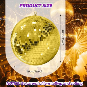 Bola de Espejos de Discoteca de 20CM, Venta al Por Mayor Directo de Fábrica, para Fiestas y Decoración del Hogar - Product Image 4