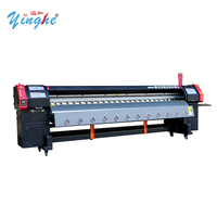 Промышленный принтер Yinghe Konica 512i 3.2м автоматический, сольвентный, с поддержкой пьезоэлектрической струйной печати для баннеров и оклейки транспорта