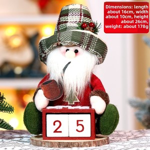 Bestwish Retro-Style <b>Christmas</b> Old Man Snowman Sitting Doll Hot-Selling Window Display <b>Christmas</b> Calendar <b>Christmas</b> Figurine Toy - Product Image 6