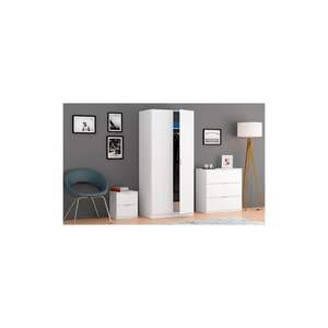 Meubles de chambre à coucher de table de chevet à usage domestique blanc pour le confort et le style - Product Image 1