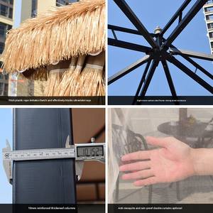 Petite pergola en <span class=keywords><strong>bois</strong></span> à quatre coins cour extérieure <span class=keywords><strong>jardin</strong></span> Villa famille d'accueil tente parasol pavillon pour cour extérieur lieu - Product Image 4