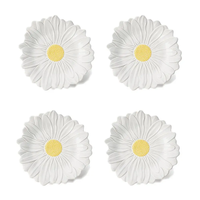 Assiette à marguerite Assiettes à motif de fleurs Assiette en céramique Fleurs