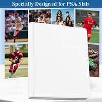 Álbum de Cuero PU para Tarjetas Graduadas con 4 Bolsillos, Carpeta para Tarjetas Graduadas con 40 Bolsillos, Álbum para Tarjetas Graduadas con Carga Superior