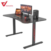 V-Halterungen Großer Desktop-Steh-Gaming-Schreibtisch mit RGB