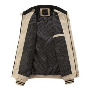 Nuova primavera autunno giacca Casual da <span class=keywords><strong>uomo</strong></span> giacche da <span class=keywords><strong>uomo</strong></span> alla <span class=keywords><strong>moda</strong></span> lavate in puro cotone giacche da <span class=keywords><strong>uomo</strong></span> Bomber giacca da <span class=keywords><strong>uomo</strong></span> sottile - Product Image 3