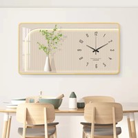 Art mural encadré en porcelaine de cristal moderne pour salle à manger et salon - Peinture décorative avec cadre en alliage d'aluminium