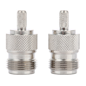 G-karve RF <strong>Connector</strong> N-<strong>K</strong>-3 Female Header External Thread Internal Hole Crimp Type Compatible 50-3 Wire RG142 Cable Solid - Product Image 4