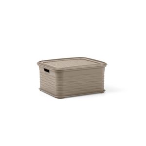 CONTENEUR À ANSE EN POLYPROPYLÈNE, GRIS COLIBRI, 14,5X16,5 H. 8,5 CM, 1,3 LITRES - Product Image 1