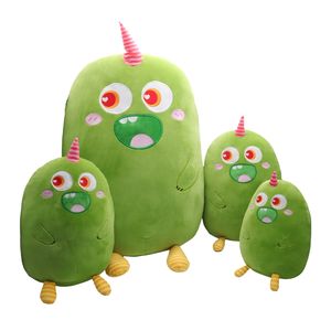 Kawaii mostro peluche peluche peluche peluche con simulazione di espressione del sorriso per bambini - Product Image 6