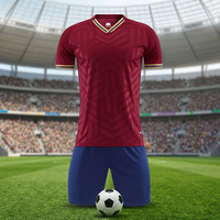 Jersey Sepak Bola Berkualitas Tinggi Custom Jersey Pria Maillot De Foot Seragam Kaos Olahraga untuk Fans/Pemain