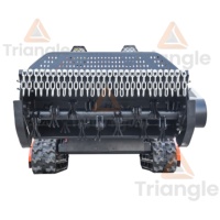 Traktor Pemotong Rumput Mini Bertenaga Diesel 24v, Kendali Jarak Jauh, Pintar, untuk Kebun dan Halaman, dari Triangle Agricultural Robotic
