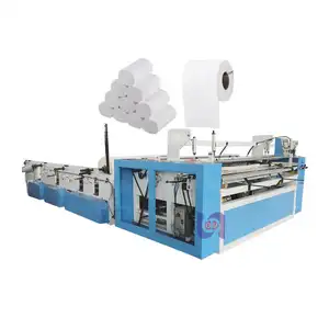 Small Toilet Paper Making Machine Toilet Paper Rewinding Cutting Packing Machine With Cutting Machine