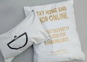 Custom Printed Polyethylene Courier Bag Thick Material Bright <b>White</b> Biodegradable Mailing <b>Envelope</b> Bag Factory Wholesale - Product Image 4