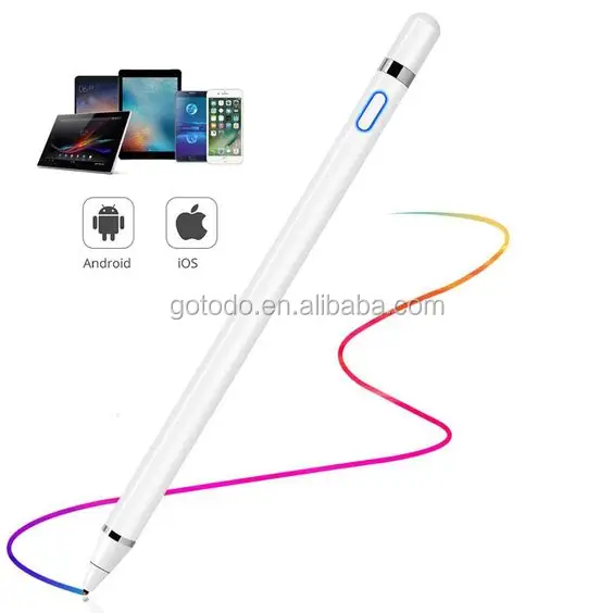 Active Capacitive Stylus Pen High Precision Fine Touch Pen USB Touch Stylus Pen for iPhone Android ios Tablet