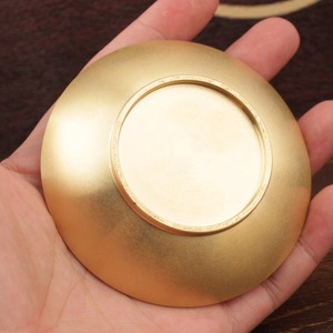 Brass <b>Incense</b> <b>Holder</b> With Tray Hand Made For Religious Use Sandalwood <b>Incense</b> Burner Three Treasures Lotus Design - Product Image 4