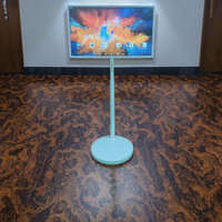 Monitor Táctil LED de 32 Pulgadas y 1080P con Soporte Móvil, Portátil para Uso Comercial (Publicidad y Señalización)