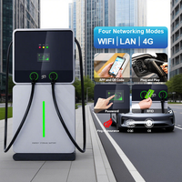Chargeur de véhicule électrique à énergie solaire avec stockage de batterie LiFePO4 de 60 kWh, connecteur de chargeur DC GBT de 60 kW