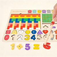Planche d'activités en bois sept-en-un, jouet éducatif pour enfants, vente en gros, CE EN71 ASTM OEM ODM