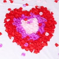 Grosir 100 pcs Kelopak Mawar Kain Non-woven Bunga Mawar Buatan untuk Dekorasi Pernikahan Hari Valentine