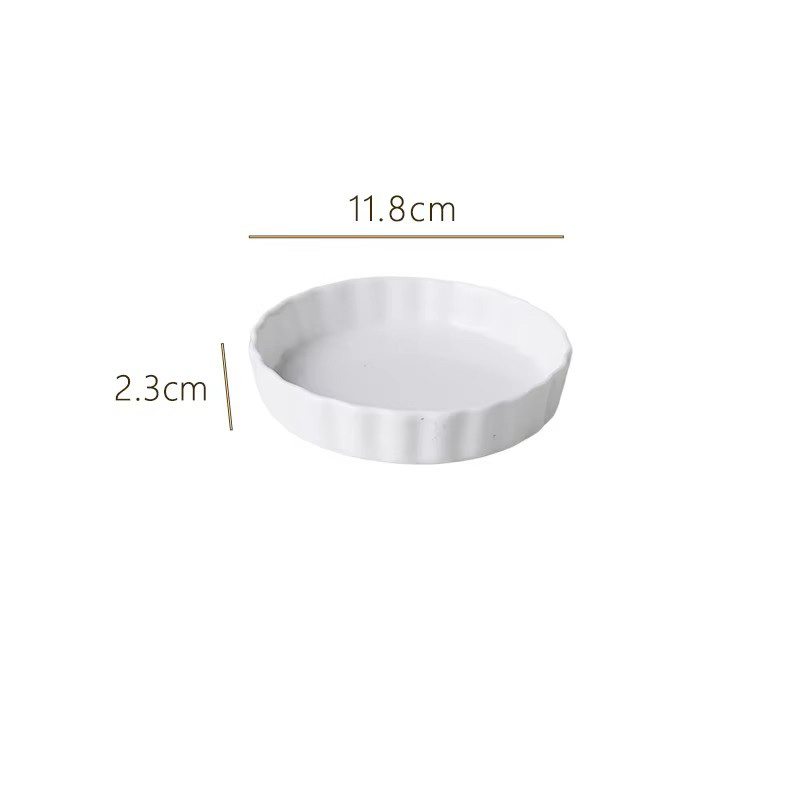 molde para pizza blanco de 5 pulgadas