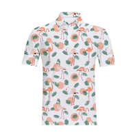 Polo de golf haute performance en polyester et élasthanne à séchage rapide, imprimé par sublimation, avec logo personnalisé