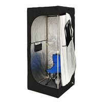 Tente de sauna humide portable à vapeur avec télécommande et chaise pliable