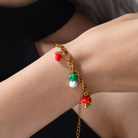 Diy Bracelets Colliers Pendentifs Accessoires Colorful Oil-Dripping Vegetable Mushroom Pepper Chou Pendant pour la fabrication de bijoux