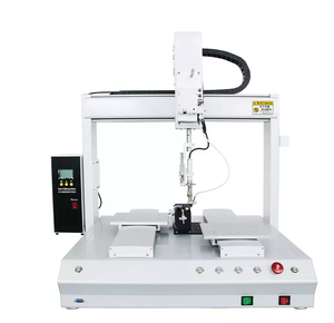 Bloqueo de temperatura protegido con contraseña, 4 estaciones duales de eje, máquina de soldadura automática, soldadura de placa de circuito pequeño - Product Image 1