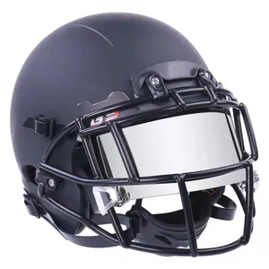 Visiera per casco da Football americano cromata argento con specchio antigraffio in policarbonato di alta qualità