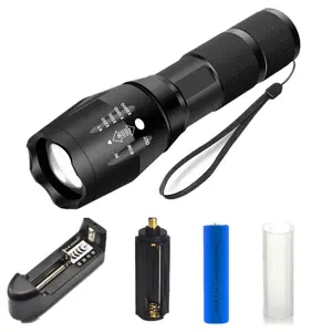 Hot Sale 10W T6 Export Japan G700 18650 Rechargeable Torch light Waterproof Led 5 Modes Tactical Flashlight