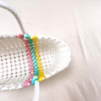 Panier à légumes en plastique tressé PP, sac en plastique tissé à la main, multi-usages, fournisseur chinois