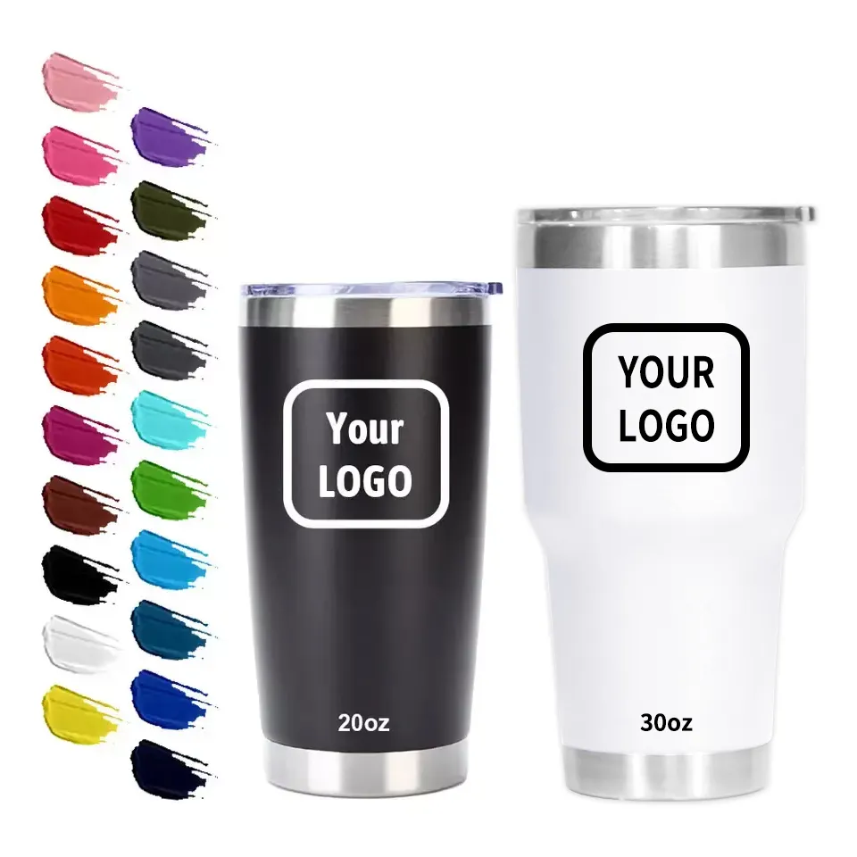 Top Seller Stainless Steel Tumbler With Lid Double Wall Vacuum Insulated custom wholesale Travel Mug 30oz 20oz Tumbler