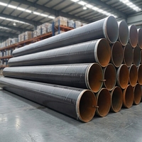 Tuyau en acier au carbone anti-corrosion ERW 3PE API 5L longue portée pour la transmission souterraine de pétrole, de gaz et d'eau et les pipelines de forage