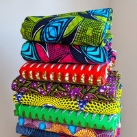 Tissu Africain Wax Print Ankara Pagne Africain 6 Yards Hollande Java 100% Coton Kitenge Batik