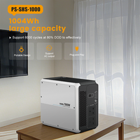 Generator Listrik 1 KWH SHS1000 1kWh Output AC DC Kompatibel, Stasiun Energi Surya Portabel untuk Penggunaan Komersial Toko Kecil
