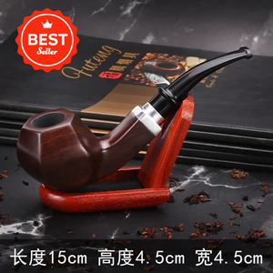 Pipa <span class=keywords><strong>de</strong></span> <span class=keywords><strong>Fumar</strong></span> <span class=keywords><strong>de</strong></span> Laca Hecha a Mano Estilo Chino con Filtro y 10 Herramientas 9mm - Product Image 2